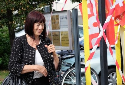 Manifestation pour le maintien du bureau de Poste de la place du Parc