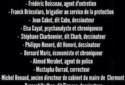 Les 12 victimes